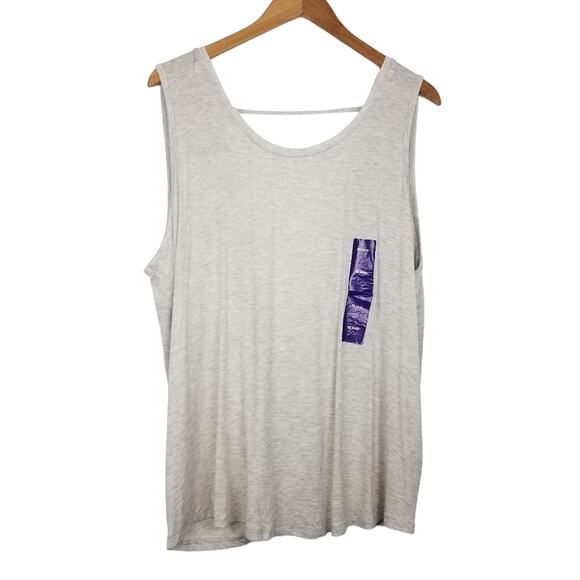 Active Life | Draped Tank Top Heather Grey XXL - Picture 1 of 6